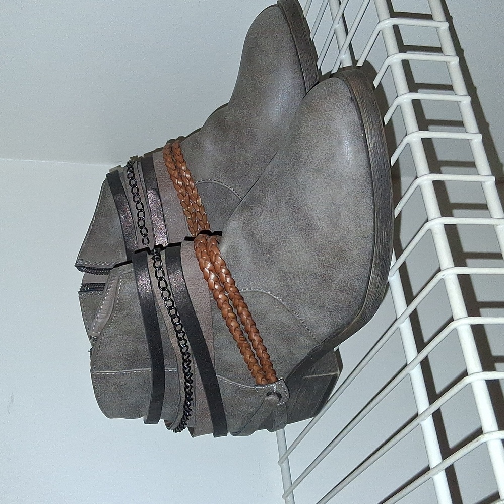 7.5 Kohl's Ankle Boots with Strap Detail